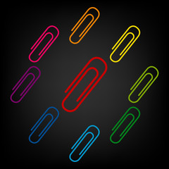 Clip icon set