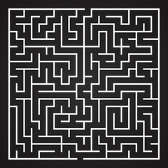 Vector Maze. Labyrinth with Entry and Exit.