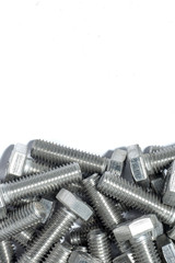 Industrial strong steel bolts / A mixture of industrial strong steel bolts