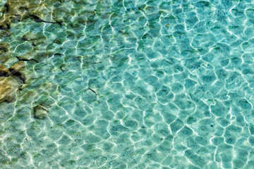 Fototapeta premium Beautiful beaches of Greece - Tsigrado, Milos island