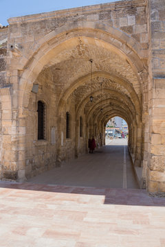 Larnaca, Cyprus  June 26, 2015: Archway of the Church of Sain