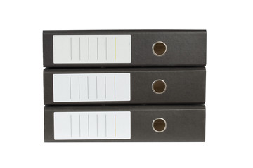 Stack of ring binders