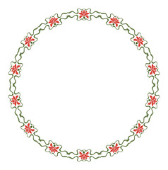 Abstract round frame