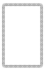 Vertical abstract frame