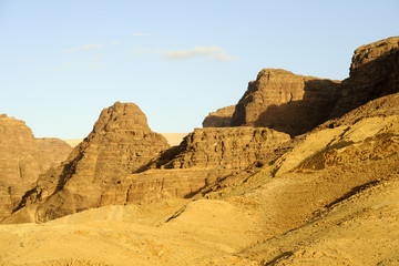 Fototapeta premium Desert mountain landscape, Jordan