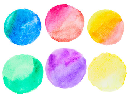 colorful watercolor set