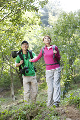 Young Couple On Hike