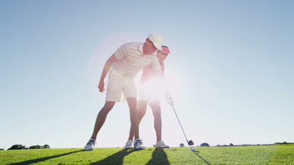 Outdoor Recreation Lifestyle Activity Golf Pro Academy Female Caucasian Vacation