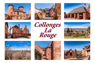 Carte postale de Collonges la rouge, France
