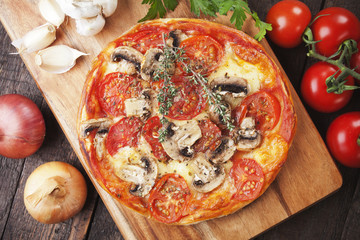 Puff pastry pizza