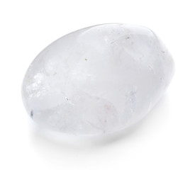 Rock crystal isolated on white background