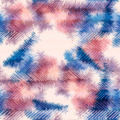 Seamless pattern hippie tie dye Rorschach summer