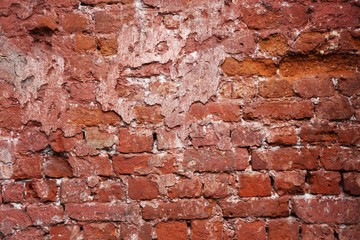 Red brick wall background