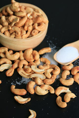 cashew nuts with salt