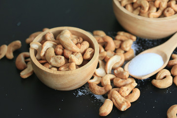 cashew nuts with salt