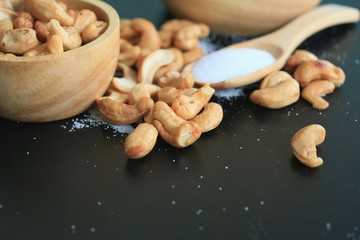 cashew nuts with salt