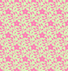 Seamless pattern in traditional vintage asian, chinese style. Floral seamless pattern in pastel colors. Natural spring background.