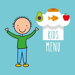 kids menu design 