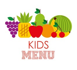 kids menu design 