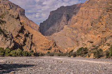 Al Hajar Mountains in Oman