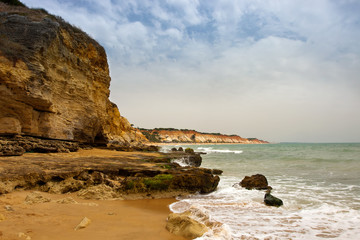Fototapeta na wymiar Praia de Falesia in Algarve, Portugal.
