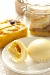 Chinese traditional dim sum—cream custard bun