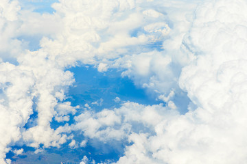 Naklejka premium clouds in the blue sky