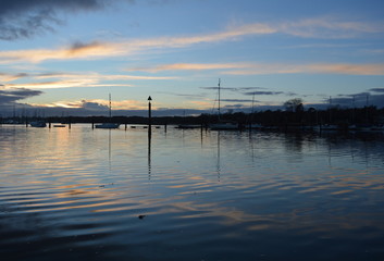 Sunset on the River Harbour