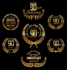 Anniversary laurel wreath 90 years