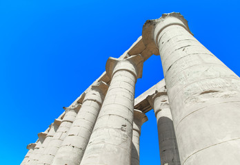 Ancient ruins of Karnak temple in Egypt