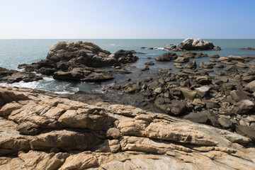 Fototapeta na wymiar Seashore in Sanya, China