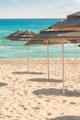 Umbrellas on the seaside