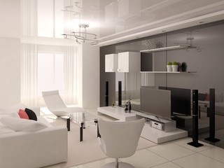 Functional comfortable living room.