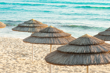 Umbrellas on the seaside