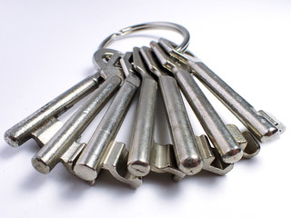 Schl&uuml;ssel an einem Schl&uuml;sselring