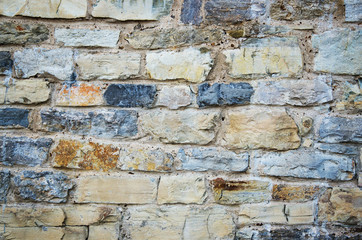 Antique natural stone wall