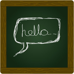 Simple doodle of a hello