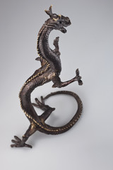 Bronze statue of a Chinese dragon