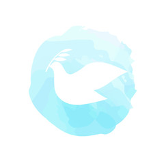 Obraz premium Peace symbol - dove with olive branch