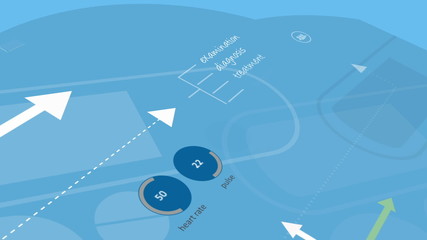 Motion infographics ethnic medical idea patient lifestyle healthcare doctor