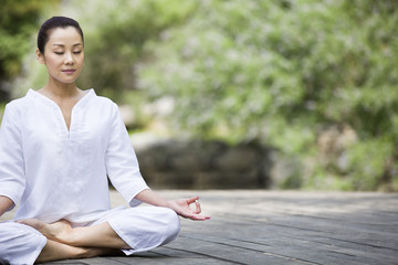 Young woman in meditation