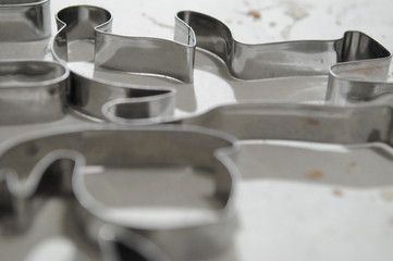 Fototapeta premium Металлическая форма для печенья