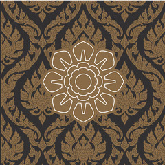Thai traditional art design. Thai Art Background, Thai art pattern