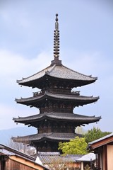 Fototapeta premium Pagoda in Japan - Kyoto Old Town