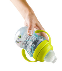 Transparent sip cup and mother hand - nipple - pacifier botle fo