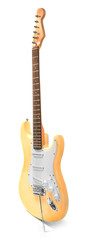Electric guitar, isolated on white