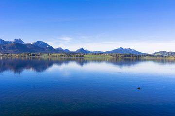 ホッフェンアムゼーとバイエルンアルプス