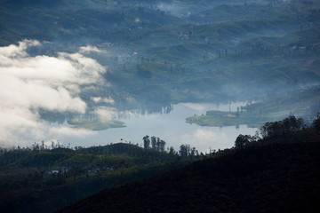 Cloudy morning from Adam's peak - Sri Lanka