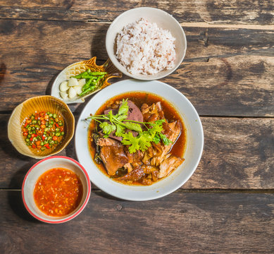 Thai Style pork leg pot stewed