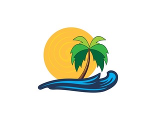 Obraz premium Beach logo